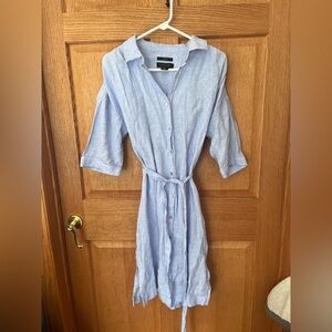 Tahari beautiful Linen shirt dress